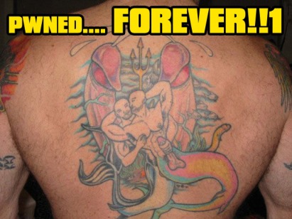 Worst Tattoo Ever! I hope this guy really intended for this to be his tattoo 